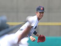 ４回無失点の横浜・織田翔希（撮影・佐々木彰尚）