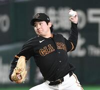 中日打線に立ち向かう竹丸（撮影・佐藤厚）