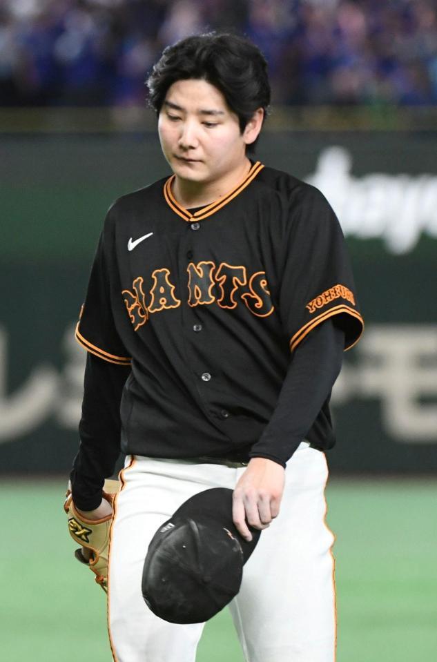 ６回３失点でマウンドを降りた竹丸（撮影・佐藤厚）