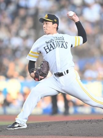 力投する前田悠（撮影・開出牧）