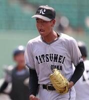 大阪桐蔭撃破の大阪立命館 先発右腕は「自然と涙が」中学時代は軟式で