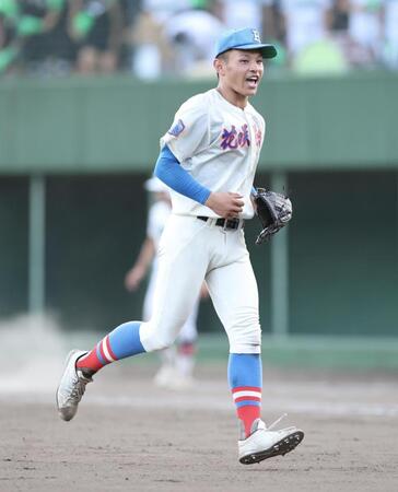 武蔵越生相手に完投勝利を挙げた花咲徳栄・黒川凌大（撮影・伊藤笙子）