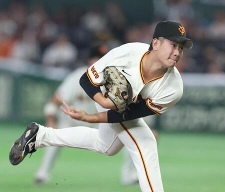 力投する井上（撮影・金田祐二）