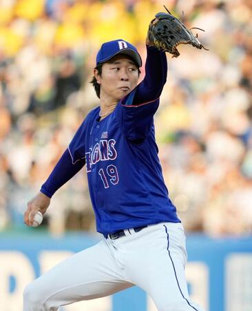 ヤクルト戦に先発した中日・高橋宏