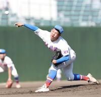 力投する先発の花咲徳栄・黒川凌大（撮影・伊藤笙子）