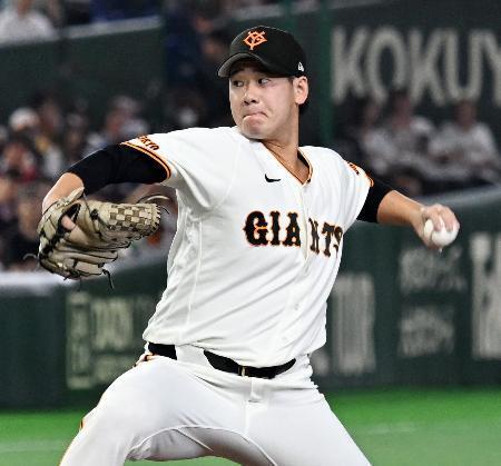 　広島戦に先発した巨人・井上＝東京ドーム