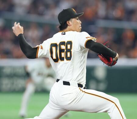 ユニホームが間に合わず支配下登録前の背番号力投する代木（撮影・金田祐二）