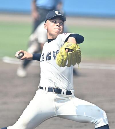 力投する市船橋・諸岡杜和（撮影・開出牧）