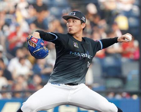楽天戦に先発したロッテ・小島