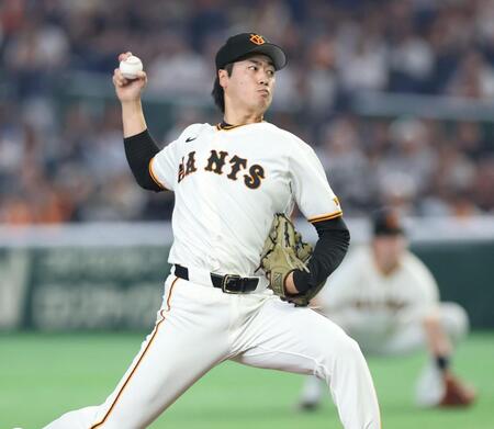 力投する西舘（撮影・金田祐二）