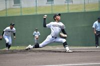 １失点で完投した福山・来山凌也