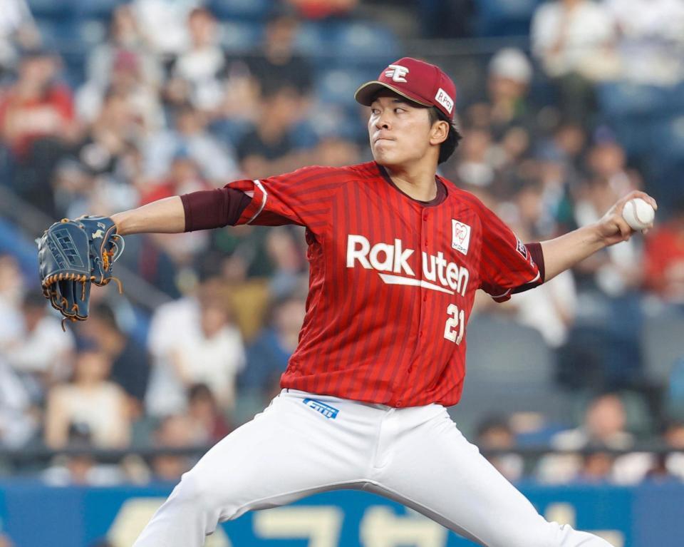 ロッテ戦に先発した楽天・早川