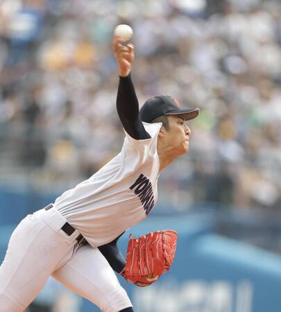 力投する横浜・織田翔希（撮影・吉澤敬太）