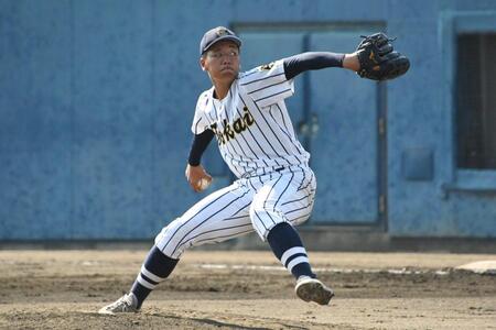 二番手として登板した、東海大大阪仰星・忠島直希投手