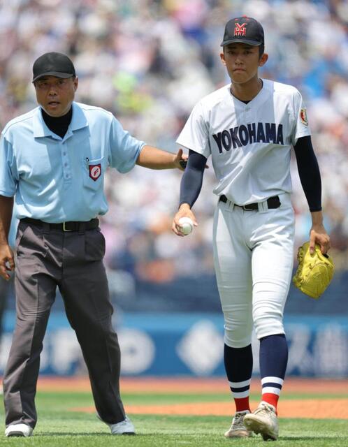 横浜・織田 無念の七回途中降板
