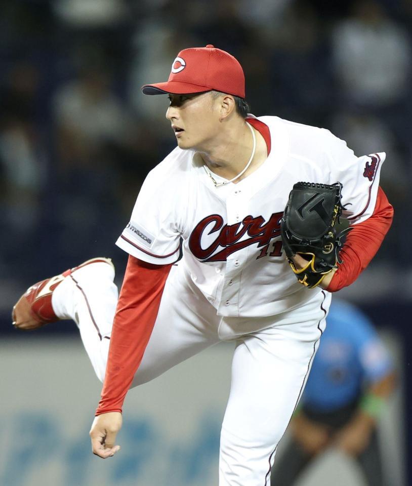 ９回に登板した斉藤汰（撮影・伊藤笙子）