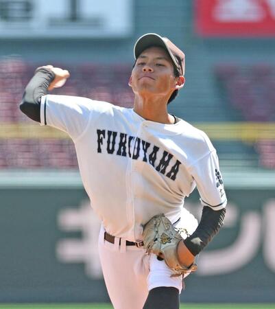 先発し力投する福山・來山凌也（撮影・北村雅宏）