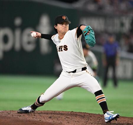 ６回から登板した田中瑛（撮影・堀内翔）