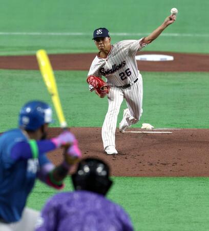 先発し力投する山野（撮影・山口登）