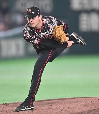 力投するハワード（撮影・開出牧）