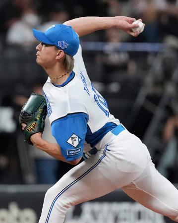 　ロッテ戦に先発した日本ハム・達＝エスコンフィールド