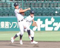 守備練習で軽快な動きを見せる有明・實田聡志（撮影・坂部計介）