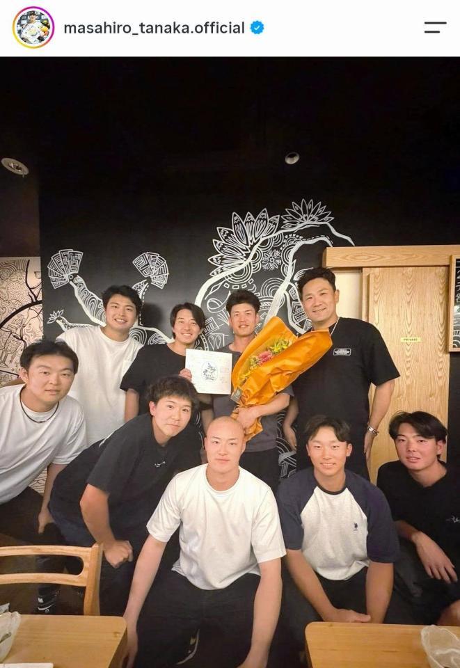田中将大のインスタグラム（ｍａｓａｈｉｒｏ＿ｔａｎａｋａ．ｏｆｆｉｃｉａｌ）より 
