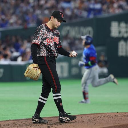３回、牧（右）に左越えソロを打たれた竹丸