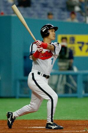 　五回満塁弾の大村＝２００３年５月２日
