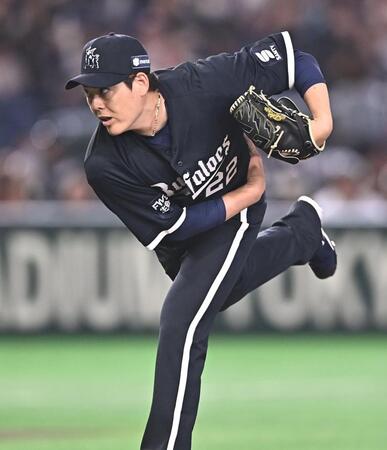 力投する九里（撮影・開出牧）
