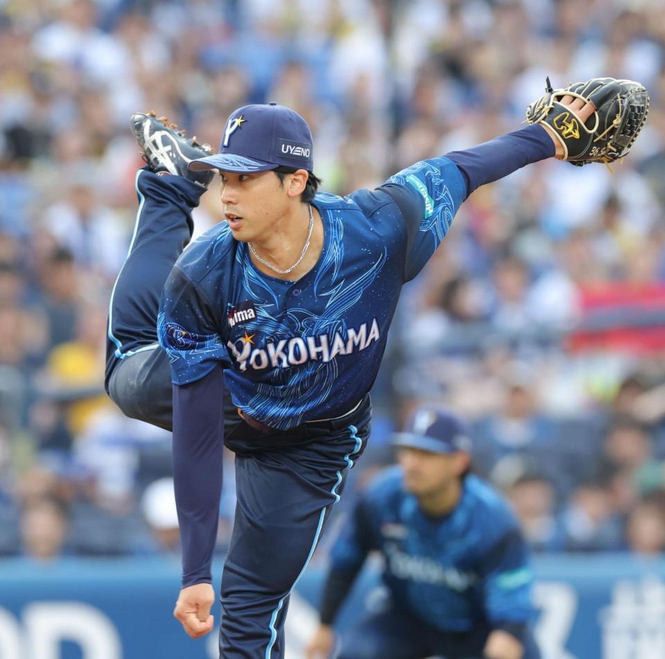 阪神戦に先発する尾形（撮影・西岡正）