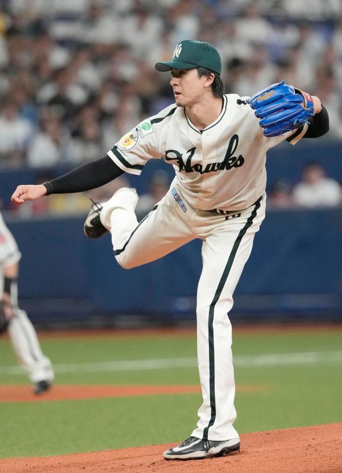 日本ハム戦に先発した上沢