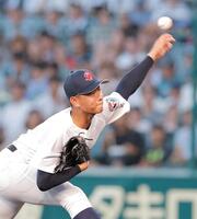 力投する先発の聖隷クリストファー・高部陸（撮影・西田忠信）