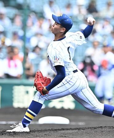 力投する健大高崎・石垣（撮影・開出牧）