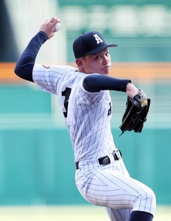 ５回に２番手で登板した有明・斉藤