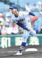 力投する健大高崎・石垣（撮影・開出牧）