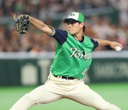 力投するヤクルト・高橋奎二　＝東京ドーム（撮影・金田祐二）