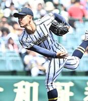 力投する白樺学園・村端勇心（撮影・開出牧）