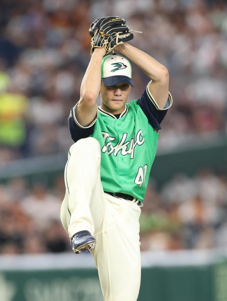 先発のヤクルト・高橋奎二　＝東京ドーム（撮影・金田祐二）