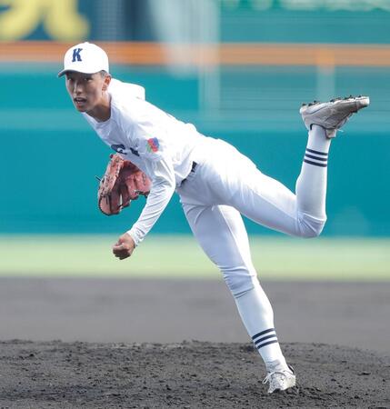 力投する先発の享栄・近藤優（撮影・西田忠信）