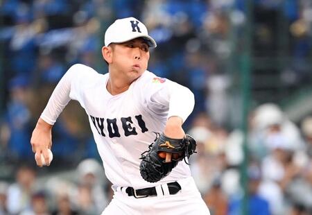 ９回途中から登板した享栄・坂本