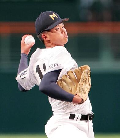 松商学園戦に先発した三重・上田