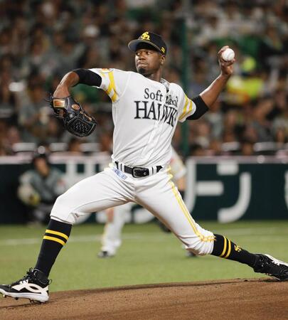 　ロッテ戦に先発し、６回無失点で今季初勝利を挙げたソフトバンクのモイネロ