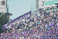 アルプススタンドを埋め尽くす横手の大応援団（撮影・開出牧）