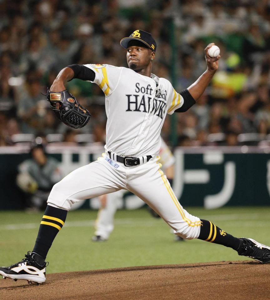 　ロッテ戦に先発し、６回無失点で今季初勝利を挙げたソフトバンクのモイネロ