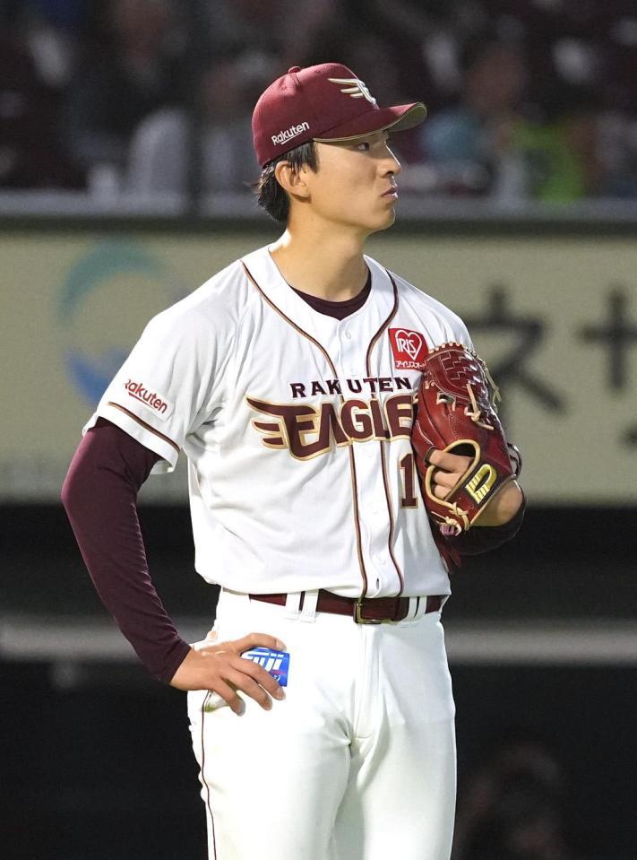 　５回、２ランを浴びた荘司。７回２失点の力投ながら９敗目を喫した
