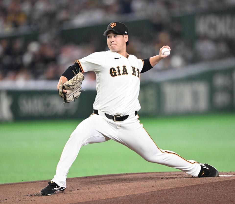 先発した井上（撮影・堀内翔）