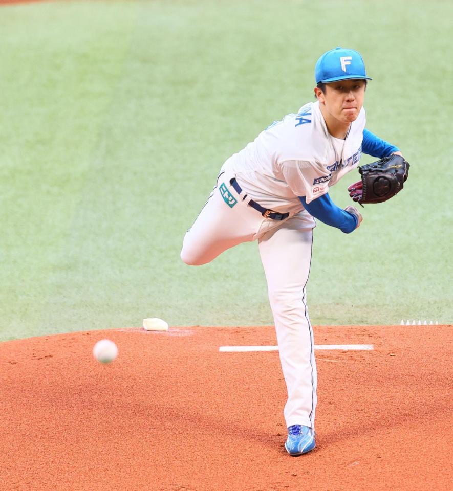 １回、力投する北山（撮影・中島達哉）