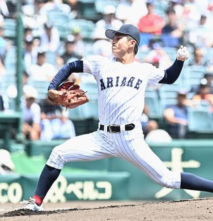 力投する有明・工修哉（撮影・開出牧）
