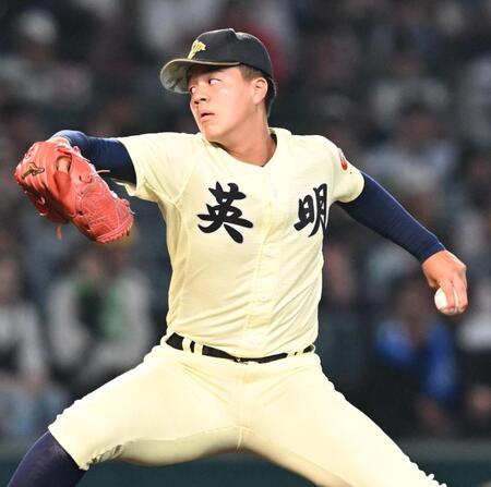 力投する英明・冨岡琥希（撮影・高部洋祐）